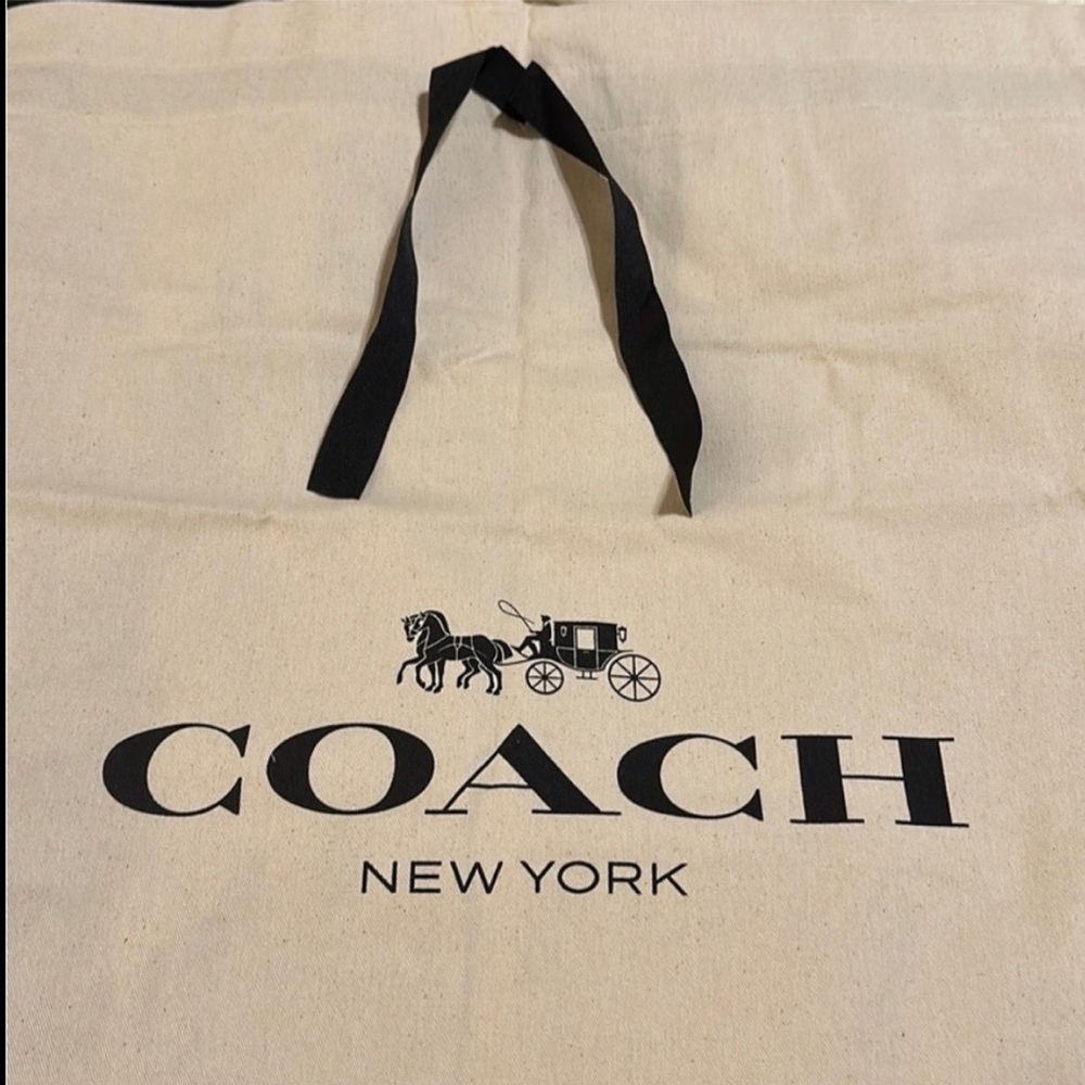 Newly released design COACH XL HEAVY COTTON DUSTBAG 24W x 25H
